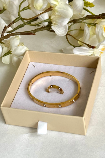 Lumiere Set - Love Ring Love Bracelet Cartier dupe - Every day jewelry - Jewelry inspiration - La Lueure