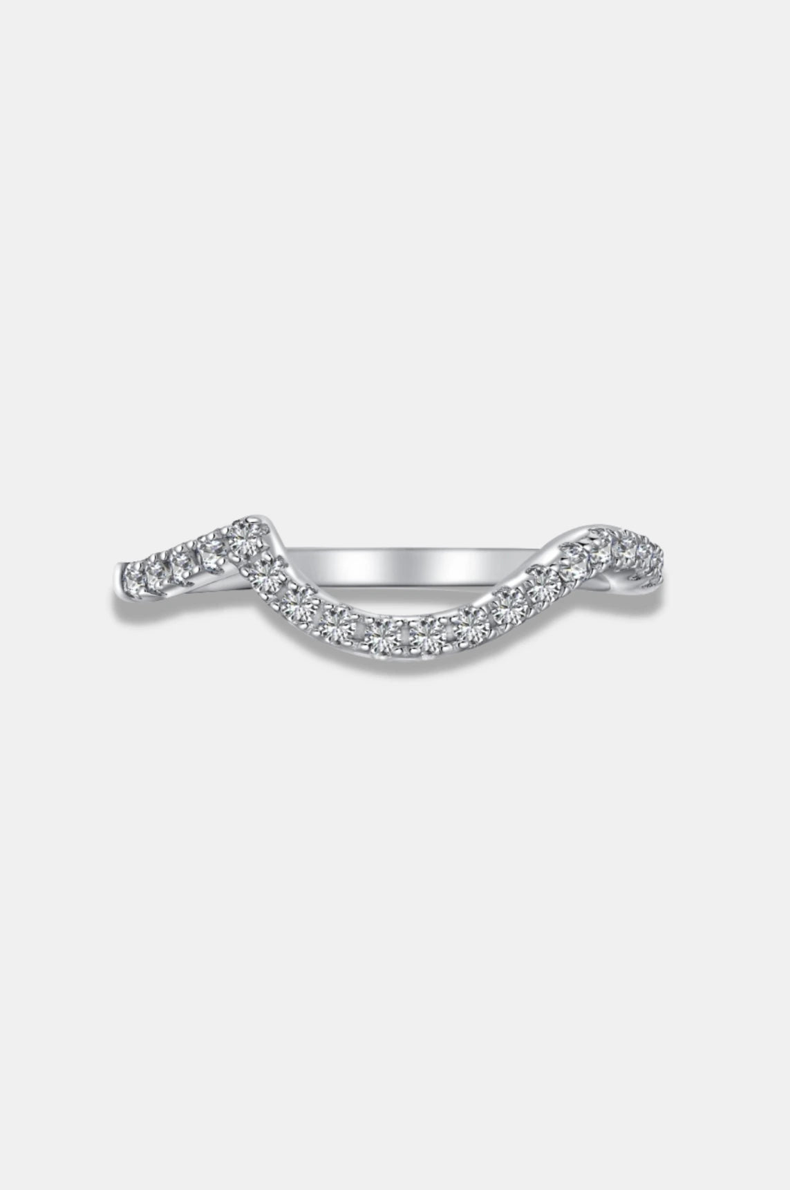 Lune Ring - 925 Sterling Silver Ring - Zirconia Diamonds - Elegant Jewelry - Unique Design - Celestial Charm - Versatile Style - Luxury Gift - Treasured Keepsake - La Lueure