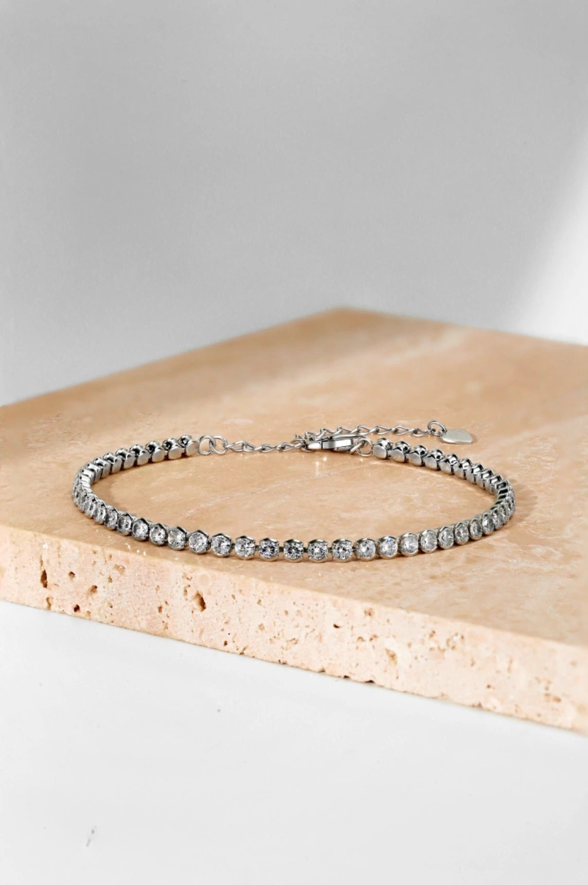 Cannes Bracelet - Round Diamond Tennis Bracelet - 925 Sterling Silver - Tennis Bracelet - Zirconia Diamonds - Timeless Elegance - Luxury Jewelry - Glamorous Accessory - Versatile Elegance - Ideal Gift - Cherished Keepsake - La Lueure