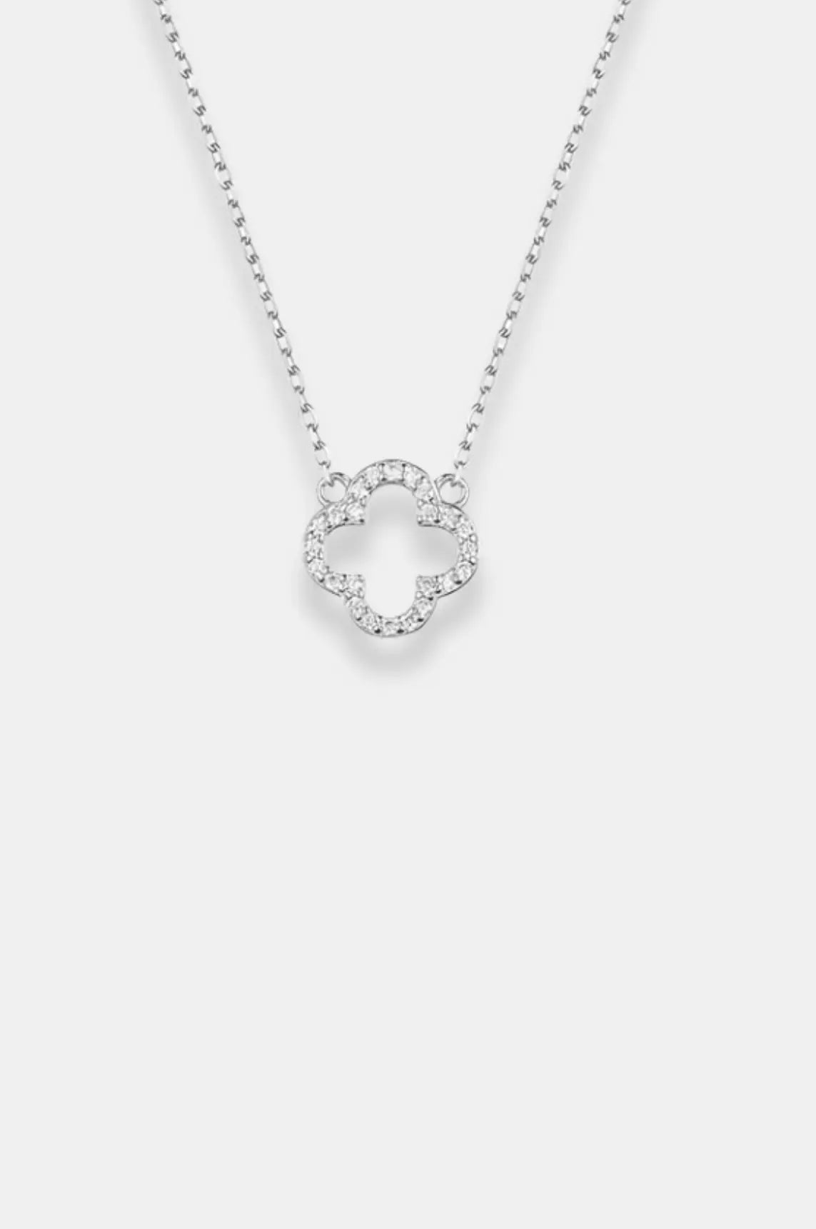 Clover Necklace, Four-Leaf Clover Pendant, Diamond Clover Necklace, Gold Clover Necklace, Silver Clover Necklace, Elegant Jewelry, Lucky Charm Necklace, Gift Jewelry, La Lueure