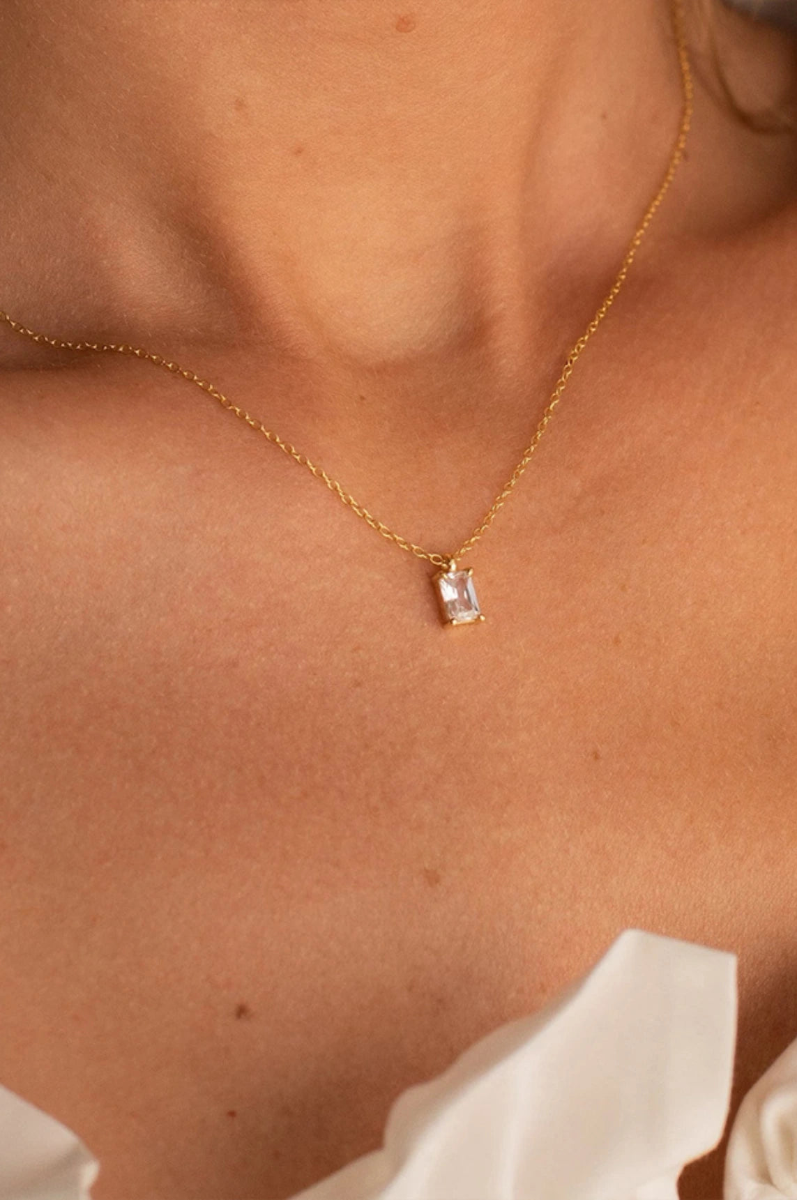 Diamond Necklace, Stainless Steel Necklace, Gold Diamond Necklace, Silver Diamond Necklace, Elegant Jewelry, Chic Necklace, Everyday Wear Jewelry, La Lueure