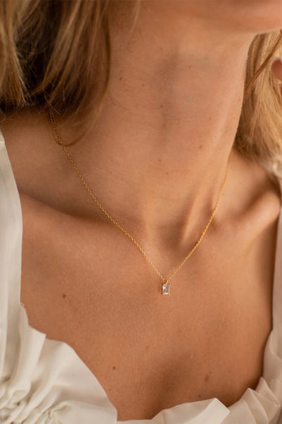 Diamond Necklace, Stainless Steel Necklace, Gold Diamond Necklace, Silver Diamond Necklace, Elegant Jewelry, Chic Necklace, Everyday Wear Jewelry, La Lueure