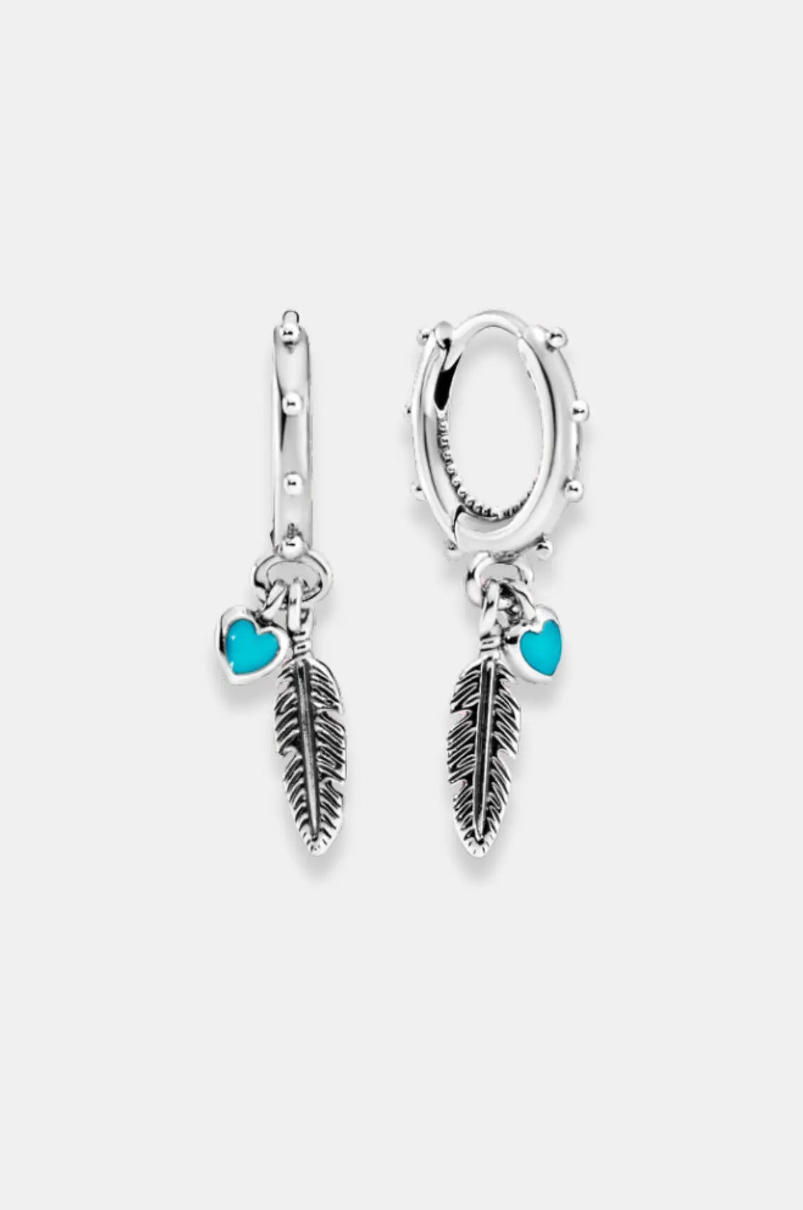 Blue-Feather-earrings- La Lueure