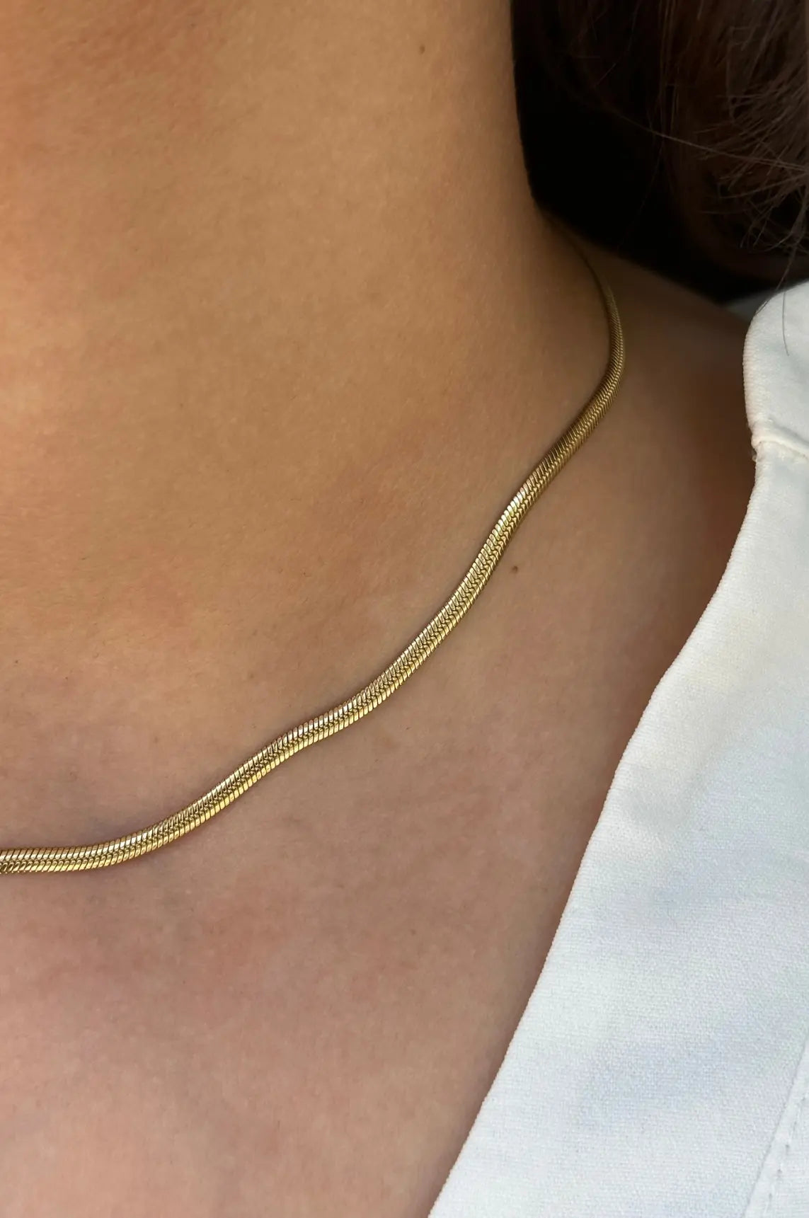 Herringbone Initial Necklace, 18k Gold Plated Necklace, Personalized Gold Necklace, Custom Initial Necklace, Elegant Jewelry, Gift Jewelry, Unique Style Necklace, La Lueure