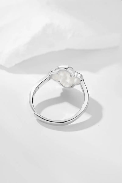 Amary Rings - White Flower Design - 925 Sterling Silver - Elegant Accessory - Matching Collection - Daily Grace - Perfect Gift - Luxurious Packaging - Handcrafted Elegance - Treasured Keepsake - La Lueure